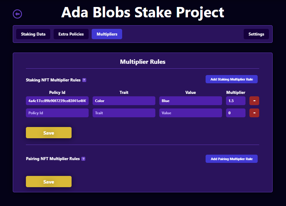 Stake Multipliers multiplier example