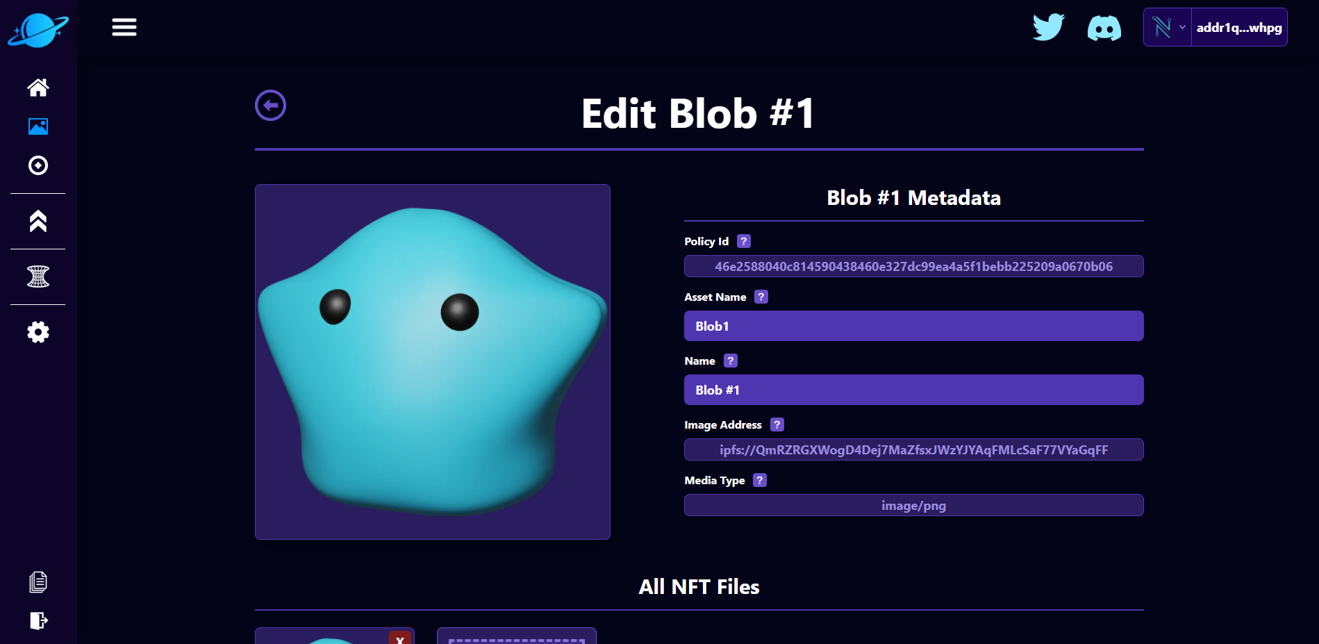 Update NFT Blob 1